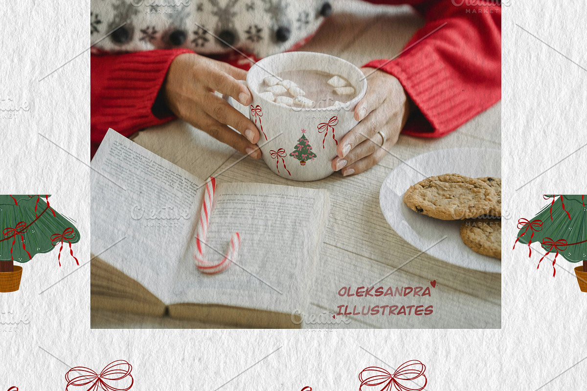 Christmas Seamless Pattern Set, an Illustration by Oleksandra Illustrates (Photo 13 of 20)