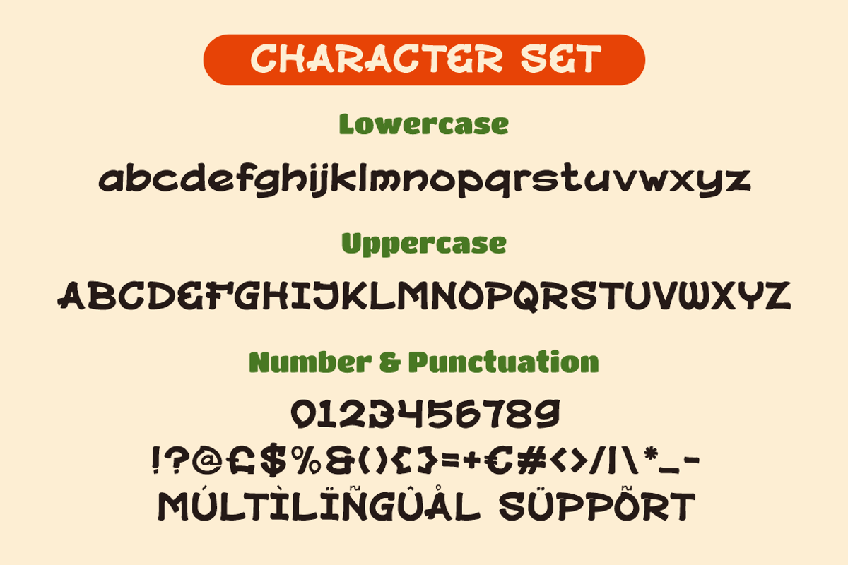 Sweet Crumbs Playful Food Font, a Font by PutraCetol Studio (Photo 5 of 5)