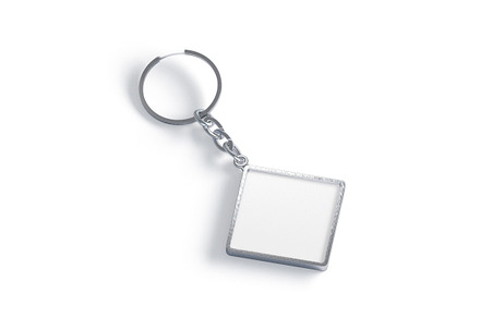 White Rhombus Keychain 3D Model, an Object 3D Model by rebrandy