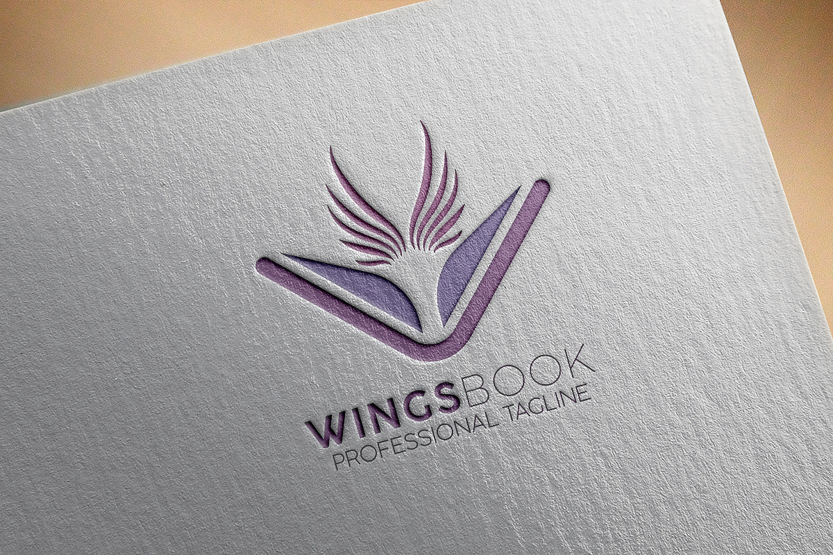Wings Book Logo, a Branding & Logo Template by essegraphic (Photo 4 of 4)
