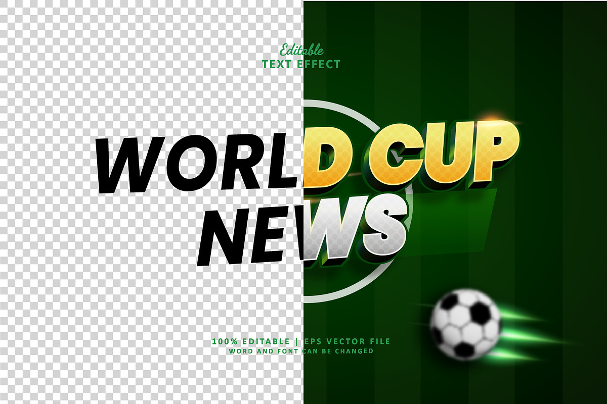 Text Effect World Cup News, a Layer Style Add-On by Navy Graphic (Photo 2 of 2)