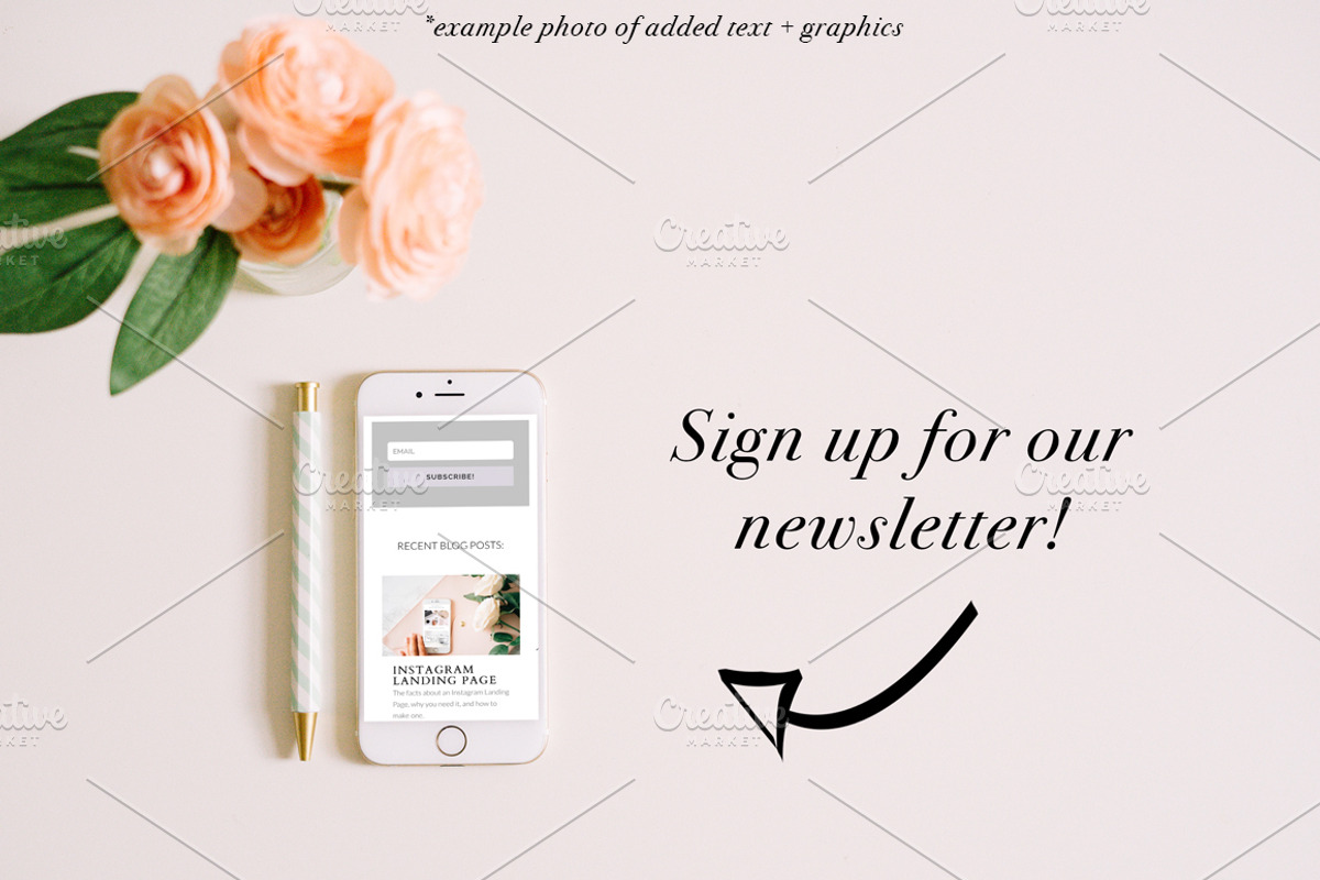 Peach + Mint Styled Mockups, a Social Media Template by Brand Strategy Co. (Photo 5 of 6)