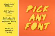 Editable 3D Text + 26 Letter PNGs, an Object Graphic by Over Under (Thumbnail 2 of 6)