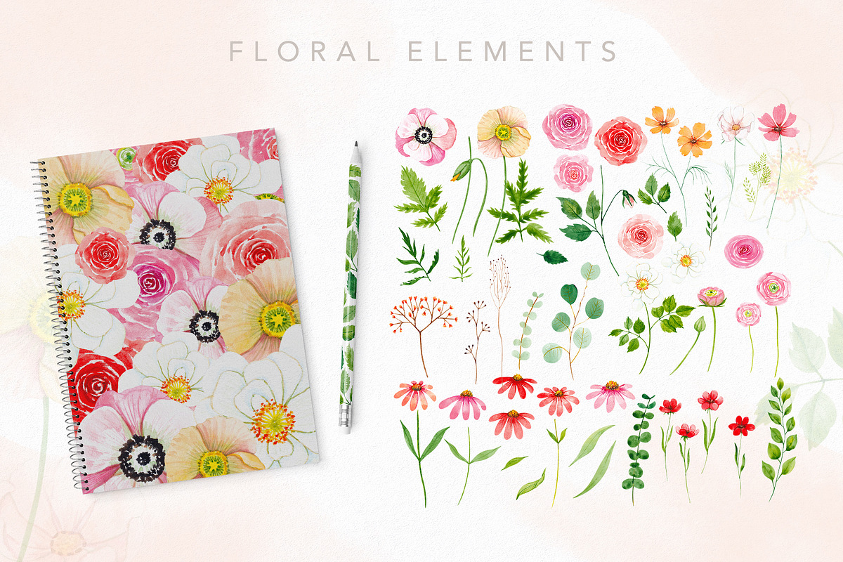 Summer. Watercolor collection, an Illustration by Kuzya's shop (Photo 4 of 7)
