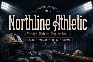 Northline Athletic, a Slab Serif Font by Wow Magic