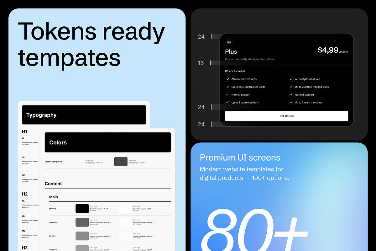 Fintech Website UI Kit, an UI Kit Template by VladTyzun (Photo 5 of 10)