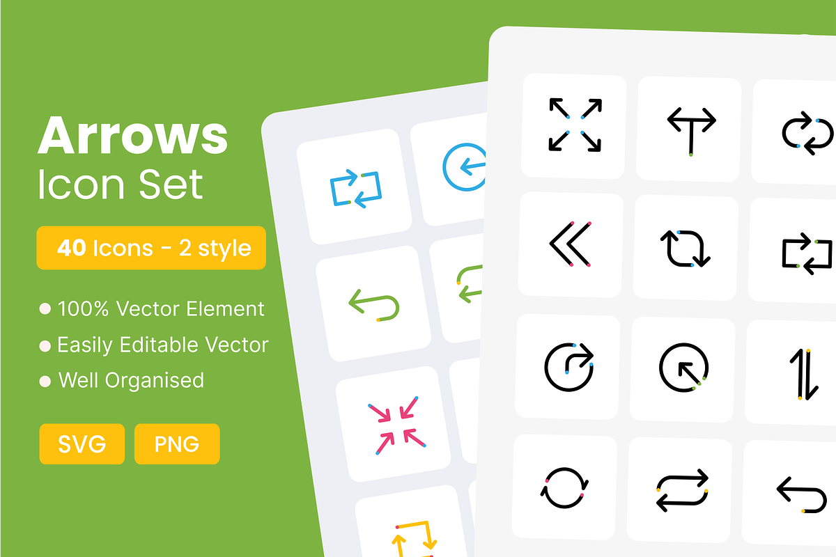 Arrows icon pack, a Duotone Icon by Premast (Photo 1 of 3)