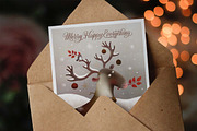 Animal Christmas Greeting Cards, an Animal Illustration by CosyPic (Thumbnail 3 of 5)