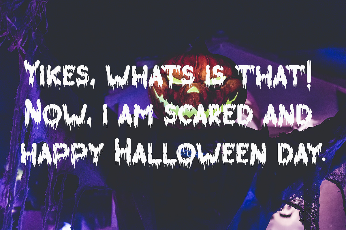 HALOWEE - Halloween Horror Font, a Script Font by NTC Graphic (Photo 3 of 8)