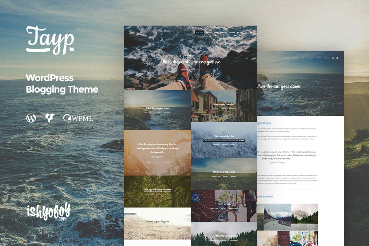 Tayp WP - WordPress Blogging Theme, a WordPress Template by IshYoBoy