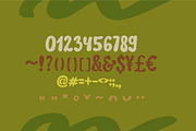 Vegan playful font, a Script Font by Anna Zakharchenko (Thumbnail 16 of 19)
