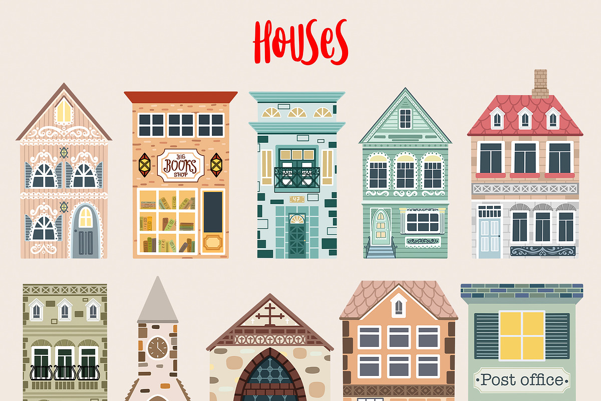 Fall Town Creator, a Decorative Illustration by Alina Sh (Photo 5 of 8)