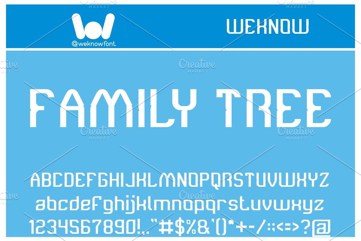 family tree font, a Font by weknow (Photo 3 of 5)