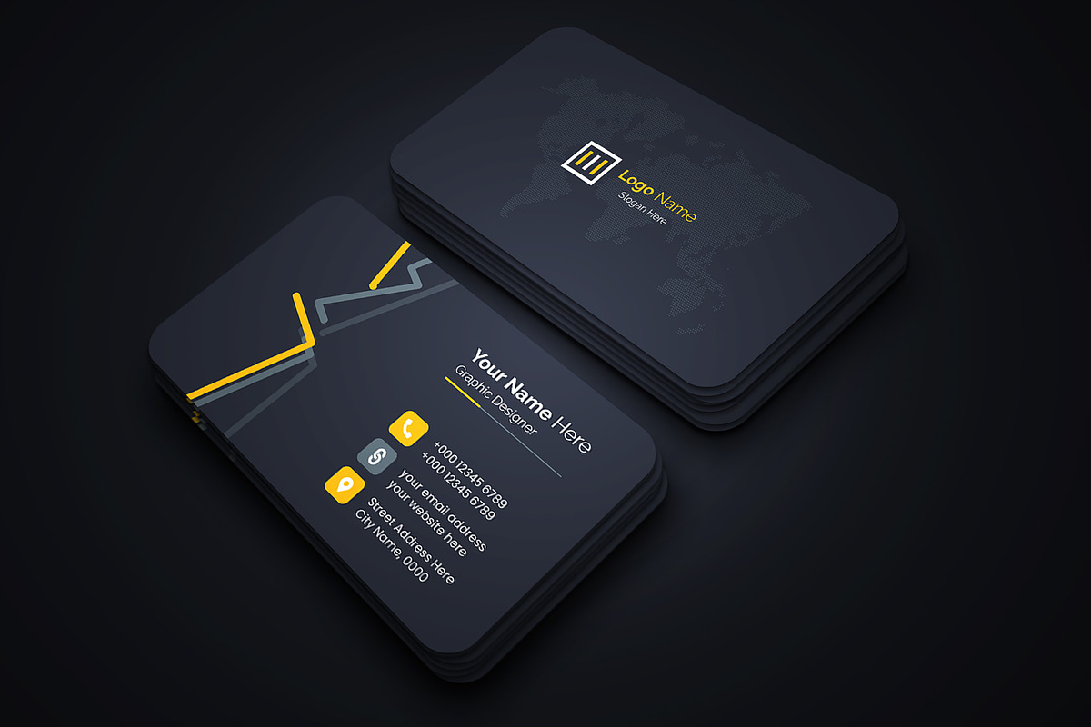 Business Card Design Template, a Business Card Template by mijli (Photo 4 of 12)
