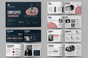 Employee Handbook Layout, a Brochure Template by ContestDesign