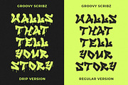 GF Scribz - Graffiti Font, a Handwritten Font by GroovyFontCo (Thumbnail 6 of 7)