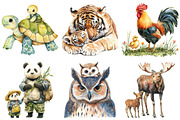 Watercolor Father's Day Animals, an Illustration by Craft Nest (Thumbnail 5 of 6)