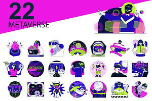 Metaverse Web Illustrations, a Templates & Theme by alexdndz