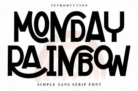 Monday Rainbow, a Serif Font by FreshTypeINK