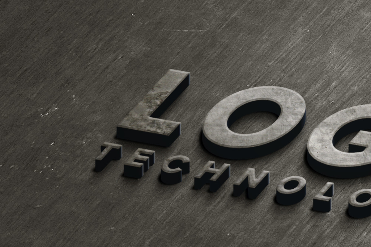 Stone logo Mock-Up Realistic, a Product Mockup by shaman (Photo 4 of 5)