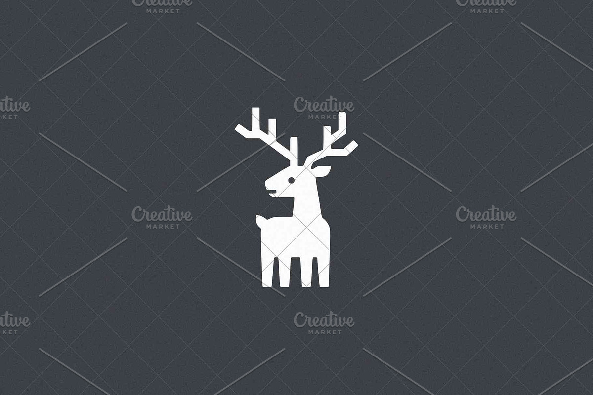 Minimalist Deer Icon, an Animal Illustration by Vectorium Studio (Photo 4 of 4)
