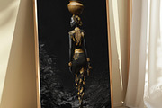 Golden Midas Africa Wall Art Set, a Decorative Illustration by PrintablesByFranklyn (Thumbnail 7 of 10)