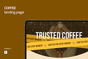 Minimalist Coffee Figma Template, a Landing Page Template by zroch design (Thumbnail 1 of 5)