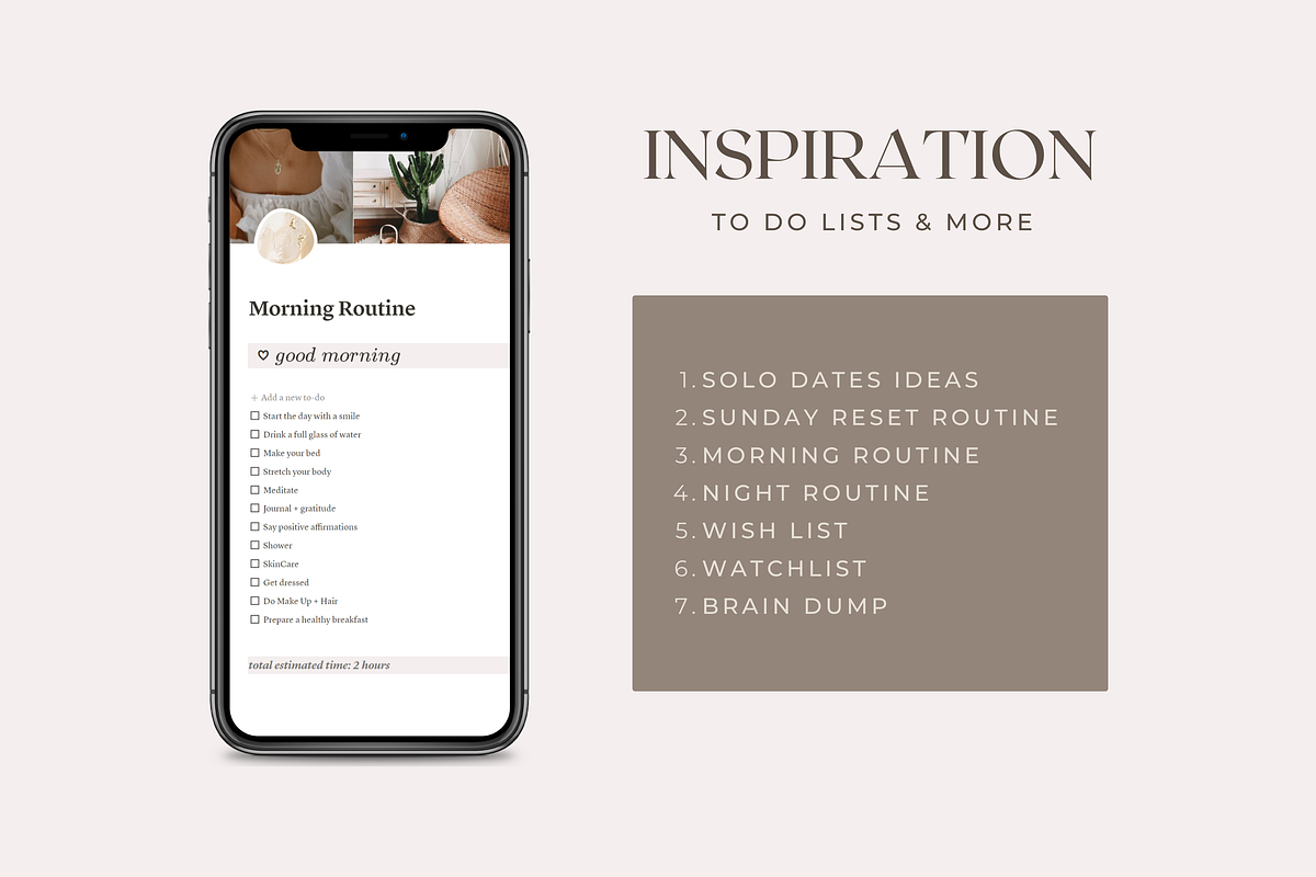 Notion Life Planner, a Stationery Template by AestheticOrganizer (Photo 6 of 10)