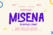 Misena - Playful Display Font, a Handwritten Font by twinstd (Thumbnail 1 of 10)