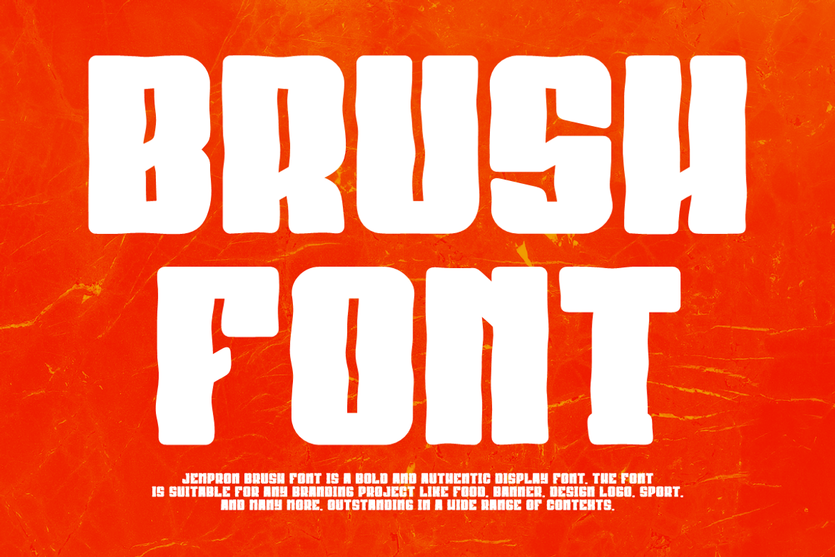 Jempron Brush, a Handwritten Font by QR Design Studio (Photo 2 of 8)