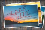 Lake Life Lettering Pack, a Seasonal Illustration by JoshuaRed Design (Thumbnail 1 of 5)