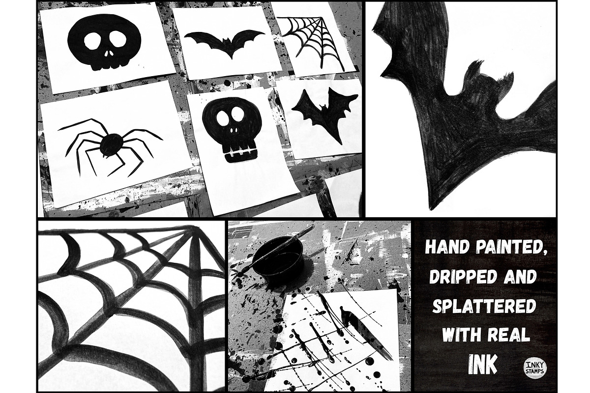 Spooky Stamp Brushes - Photoshop, a Brush Add-On by INKY STAMP BRUSHES (Photo 9 of 10)