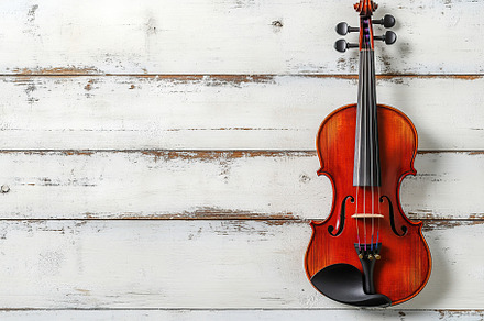 Violin on wooden background, an Arts & Entertainment Photo by AlyaAnd