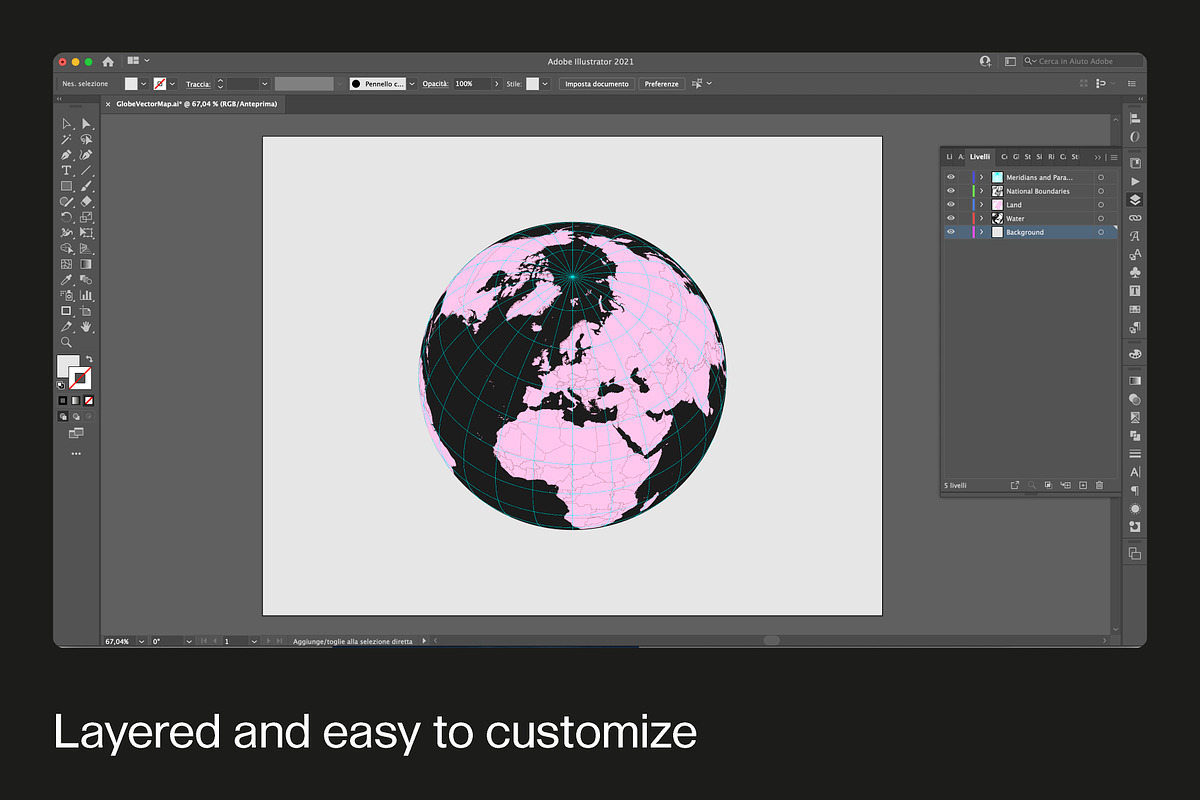 Europe – Globe Vector Map, a Graphic by Fucina™ (Photo 3 of 3)