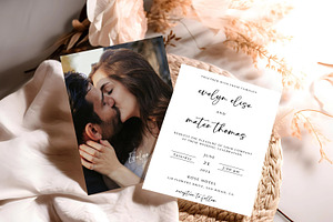 Simple Invitation Minimalist Wedding, an Invitation Template by LucaTheme