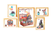 Happy Easter Watercolor Clipart, an Illustration by MariaOrtegaDigitals (Thumbnail 3 of 6)