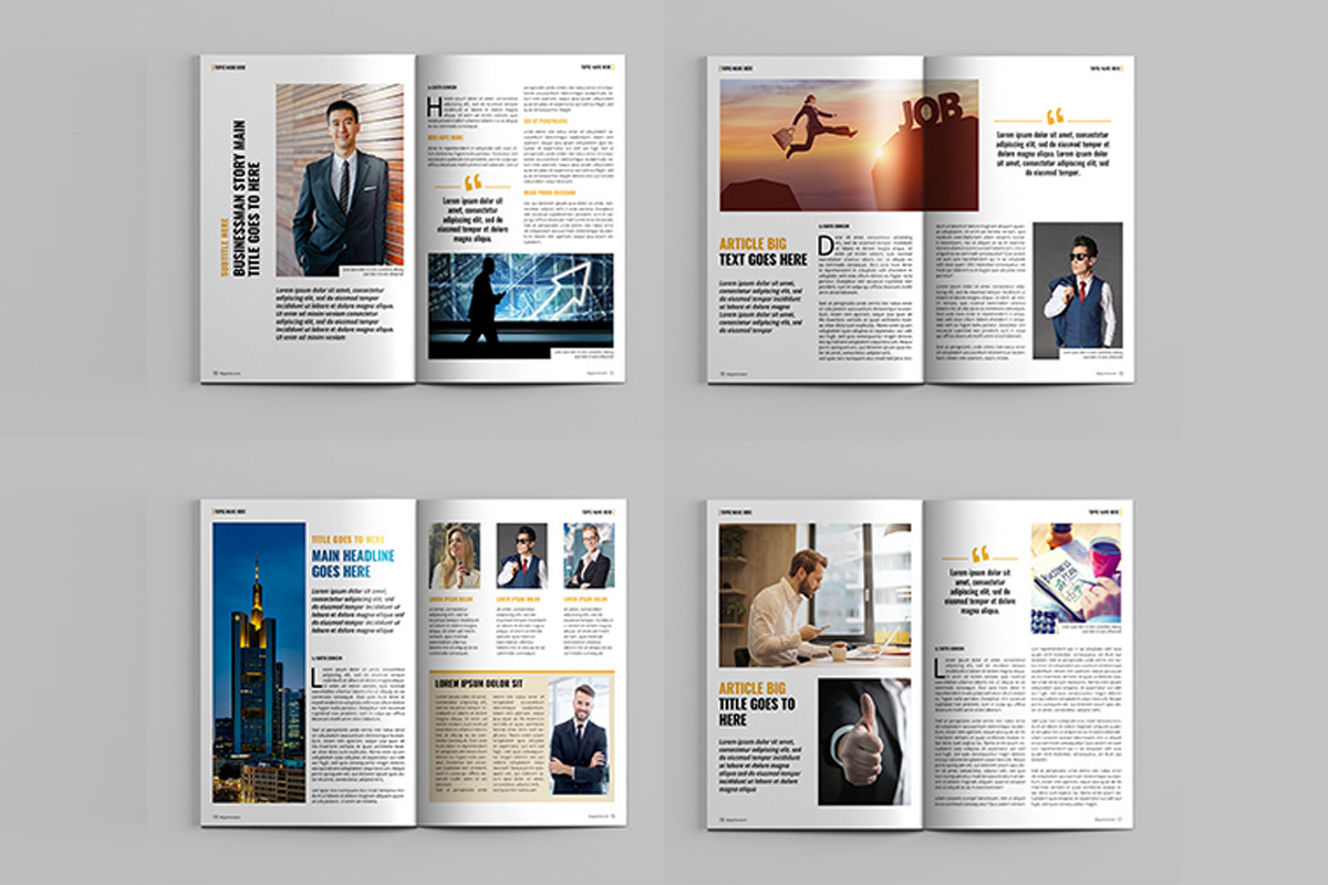 Business Magazine Template, a Magazine Template by xtratimebd (Photo 2 of 5)
