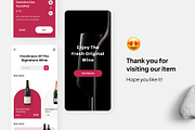 Ichish - Wine Design App, an UI Kit Template by Panen Creative (Thumbnail 3 of 3)