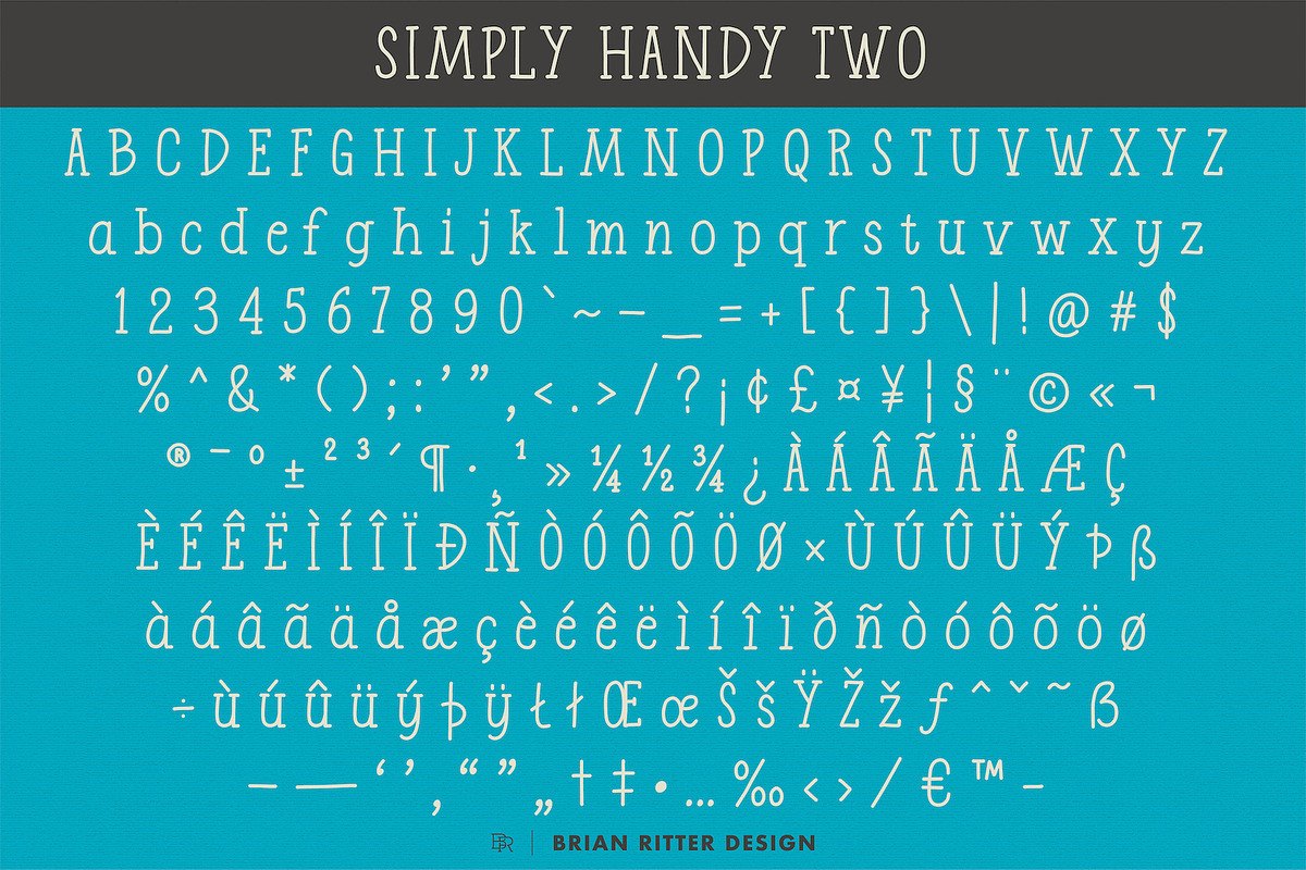 Simply Handy - Handwritten Fonts, a Font by Brian Ritter Design (Photo 6 of 10)