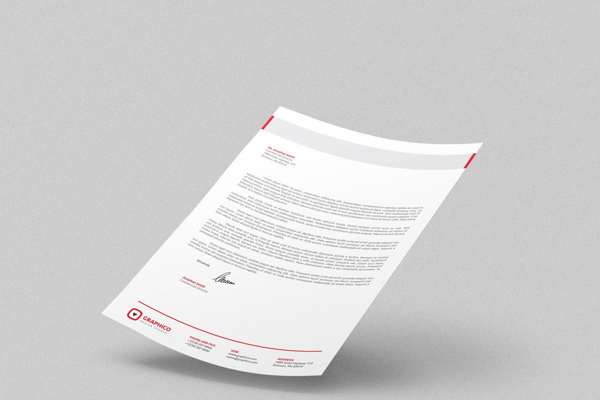 Corporate Letterhead 12 with MS Word, a Stationery Template by ND Design (Photo 3 of 7)