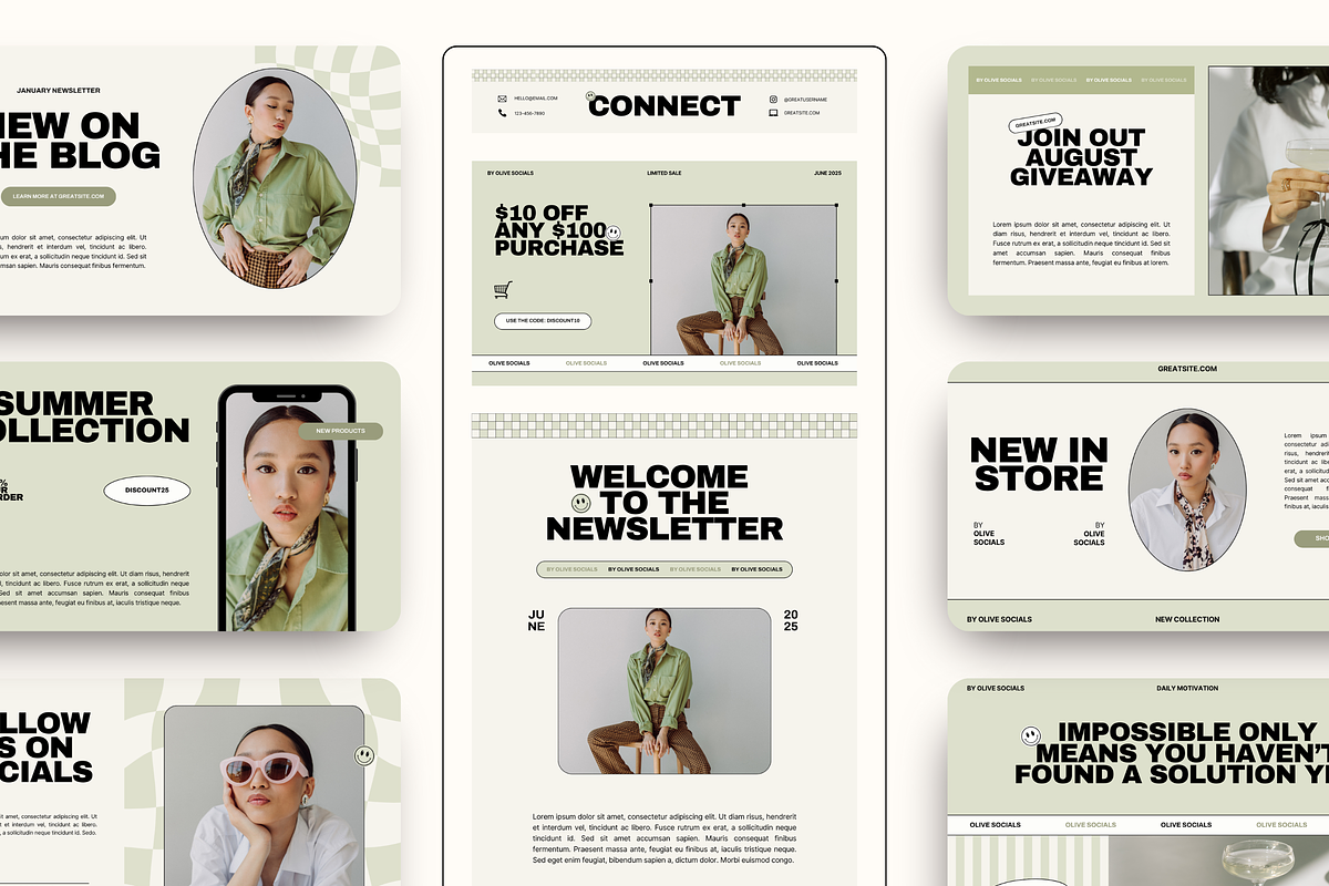 Email Marketing Newsletter Template, an Email Template by Branding Babe Co. (Photo 1 of 10)