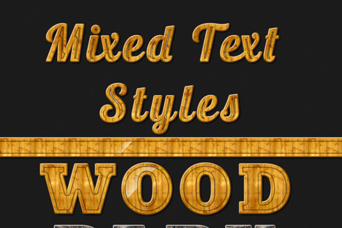 20 Mixed Text Styles, a Layer Style Add-On by Arys Design