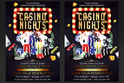 Casino Night Flyer Template PSD, a Flyer Template by designblends@gmail.com (Thumbnail 1 of 3)