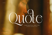 Quote Elegant Serif Font, a Serif Font by Graphicxell (Thumbnail 1 of 8)