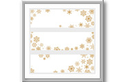 Vector banners with snowflakes, a Decorative Illustration by RODINA (Thumbnail 3 of 3)