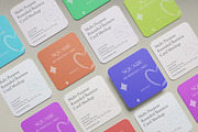 Rounded Square Business Cards Mockup, a Mockup by Pexelyou (Thumbnail 3 of 6)
