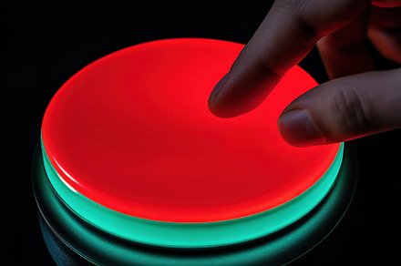 Emergency Red Button Pressed by Hand, a Technology Photo by Virgo Studio
