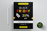 Black Friday Flyer Layout, a Flyer Template by MightyDesign (Thumbnail 1 of 8)