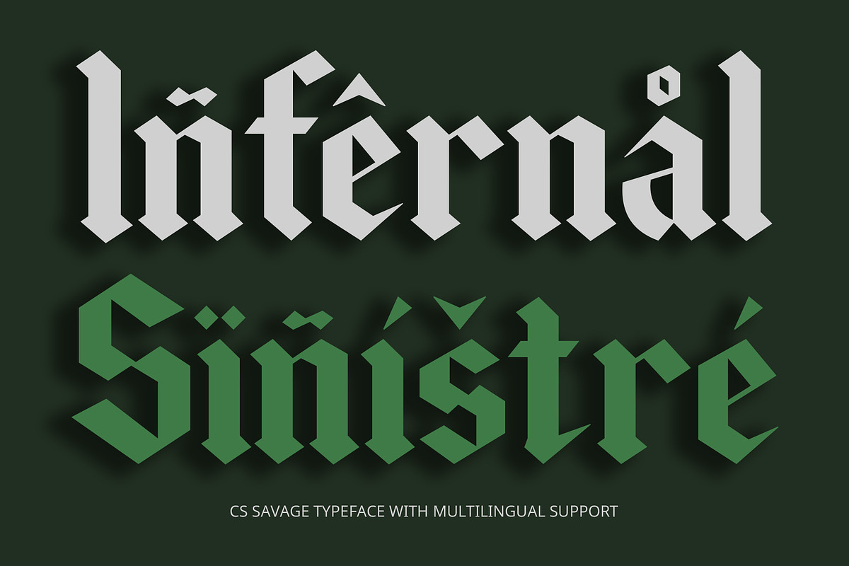CS Savage – Gothic Font, a Blackletter Font by Craft Supply Co. (Photo 5 of 8)