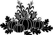 Thanksgiving Harvest Silhouette, an Illustration by Creativeshirt (Thumbnail 24 of 51)